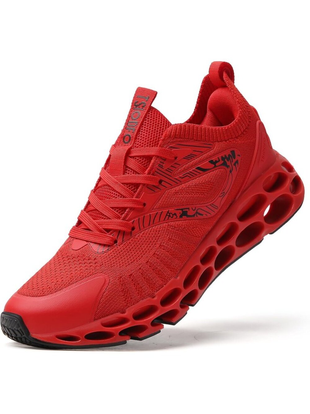 🆕Women's Dark Red Mesh Lace-Up Running Sneakers Athletic Tennis Walking Shoes